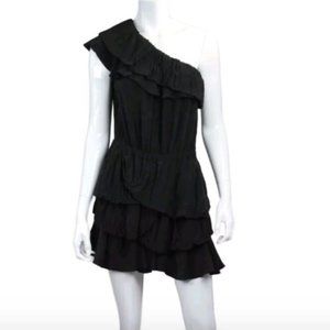 Isabel Marant one-shoulder little black dress size 0